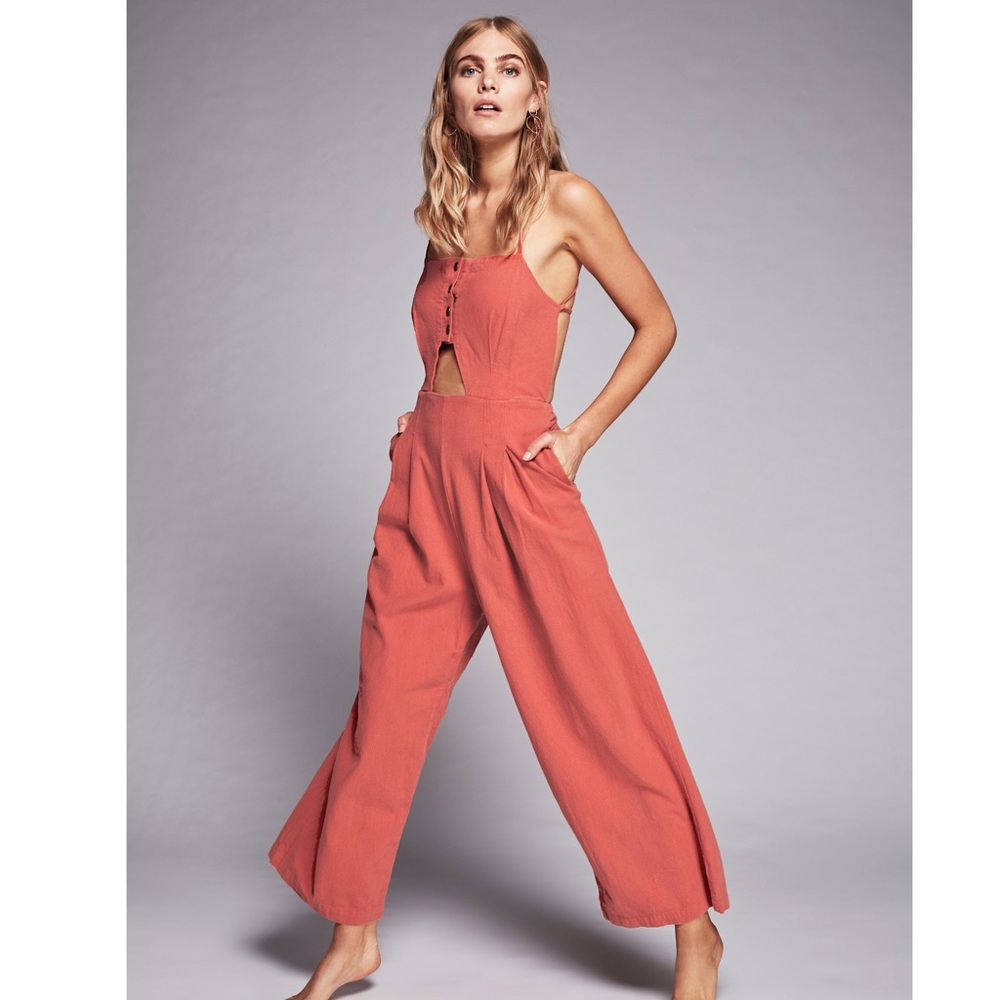 Free People Marbella Cutout Jumpsuit